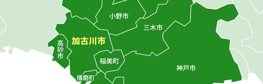 兵庫県のマップ